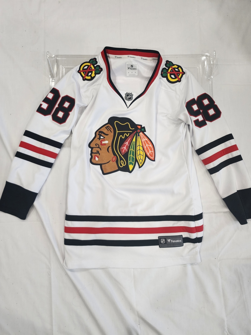 Chicago Blackhawks Youth White NHL Hockey Jersey - #98